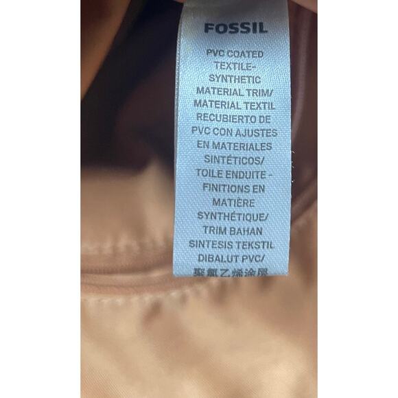 Fossil Womens/Teen Off White/Beige Floral Coated Canvas Crossbody bag Casual - Picture 6 of 7